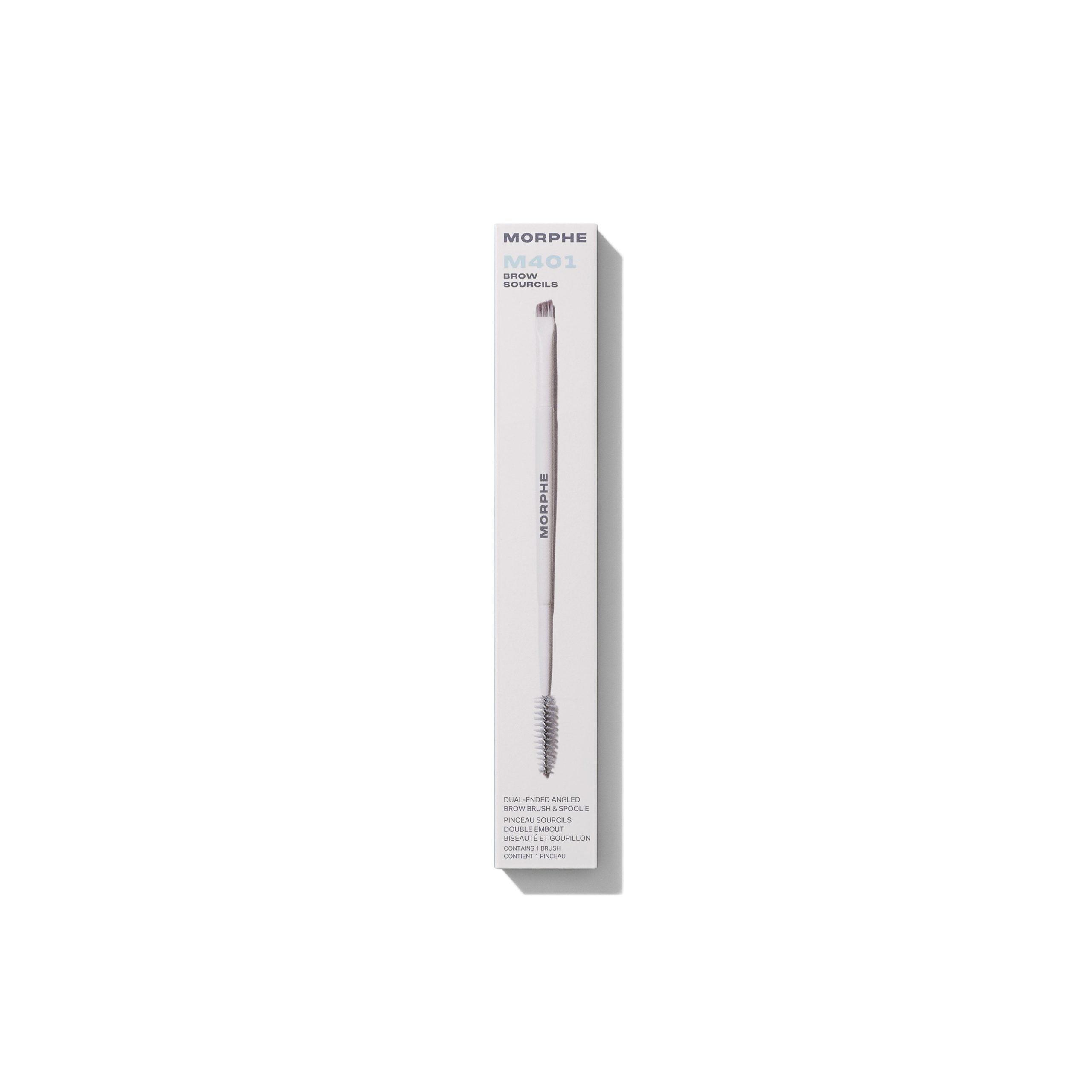 M401 Dual-Ended Angled Brow Brush & Spoolie